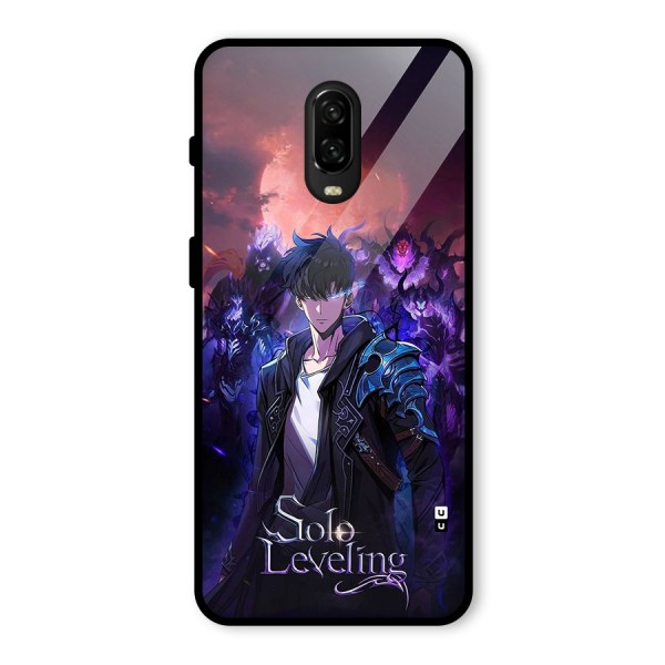 Jinwoo With Knights Glass Back Case for OnePlus 6T