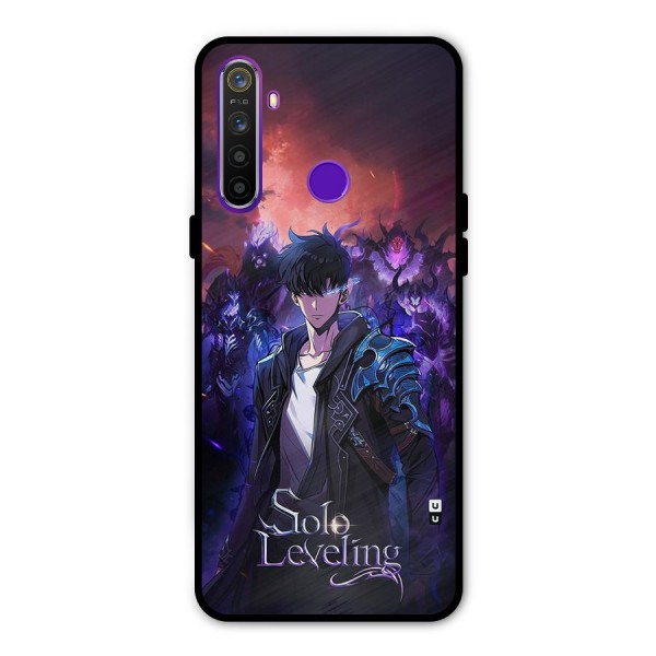 Jinwoo With Knights Glass Back Case for Realme 5s