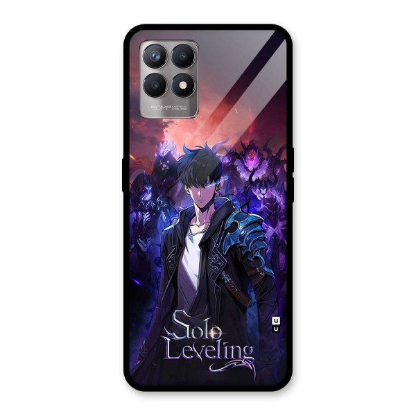 Jinwoo With Knights Glass Back Case for Realme 8i