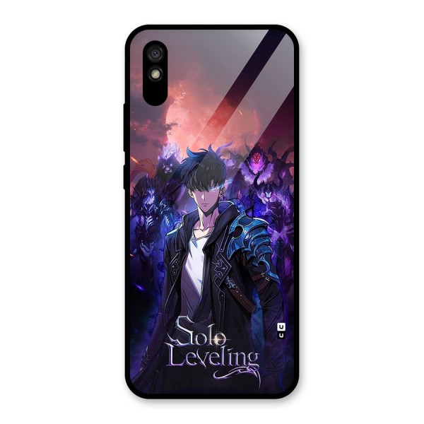 Jinwoo With Knights Glass Back Case for Redmi 9i