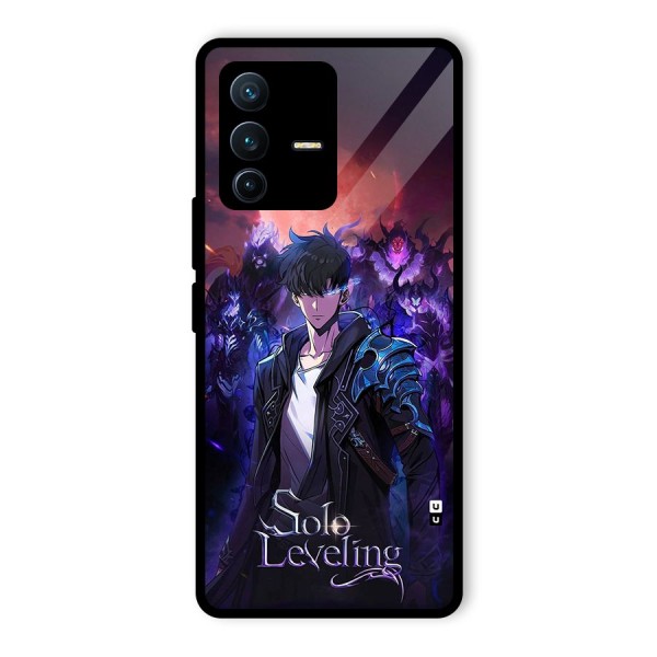 Jinwoo With Knights Glass Back Case for Vivo V23 Pro