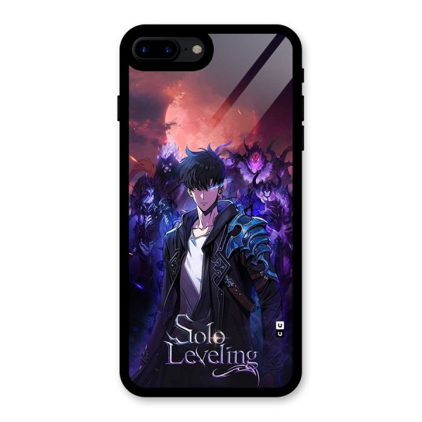 Jinwoo With Knights Glass Back Case for iPhone 8 Plus