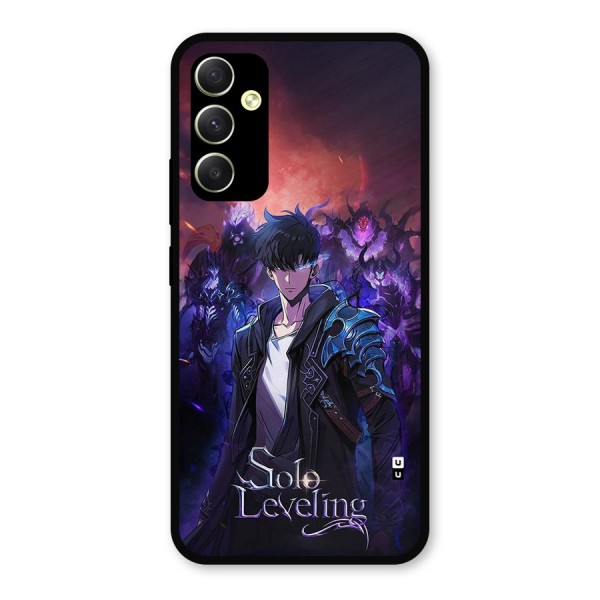 Jinwoo With Knights Metal Back Case for Galaxy A34