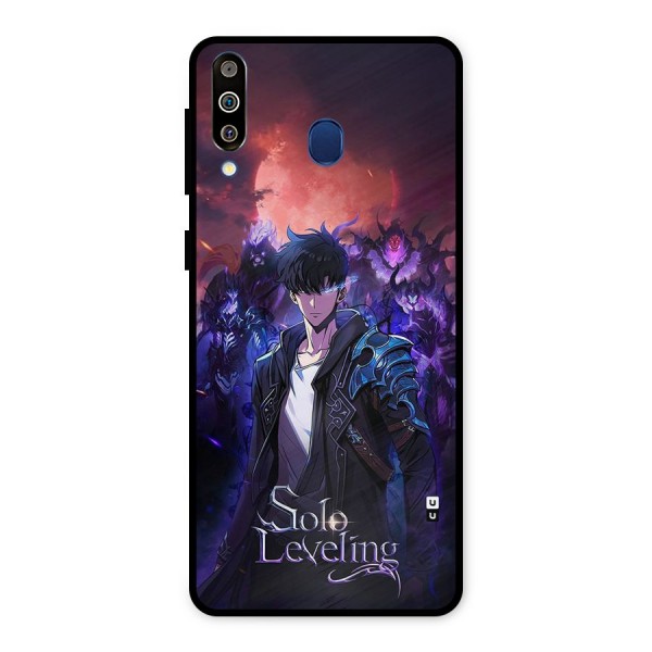 Jinwoo With Knights Metal Back Case for Galaxy M30