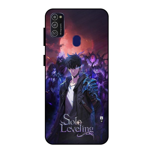 Jinwoo With Knights Metal Back Case for Galaxy M30s