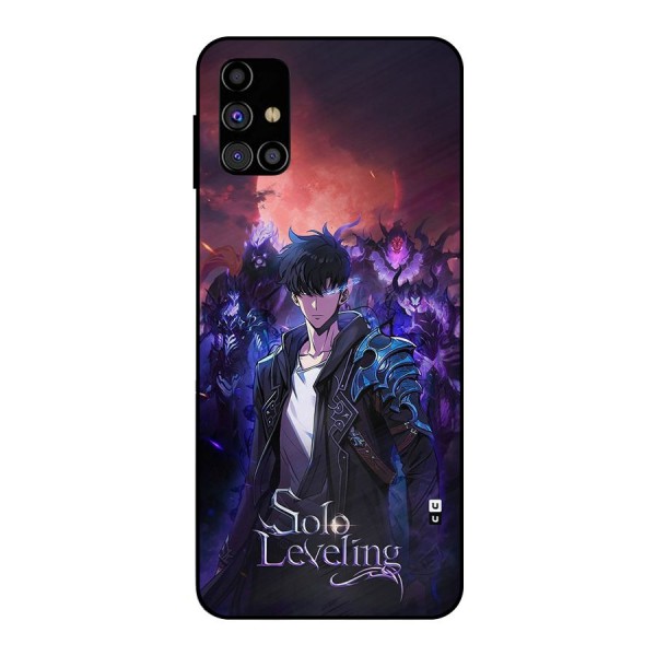 Jinwoo With Knights Metal Back Case for Galaxy M31s