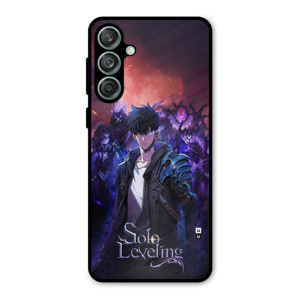 Jinwoo With Knights Metal Back Case for Galaxy M55 5G