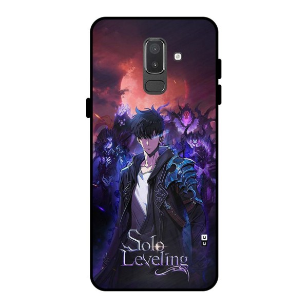 Jinwoo With Knights Metal Back Case for Galaxy On8 (2018)