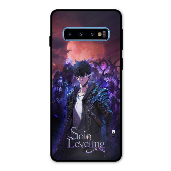 Jinwoo With Knights Metal Back Case for Galaxy S10