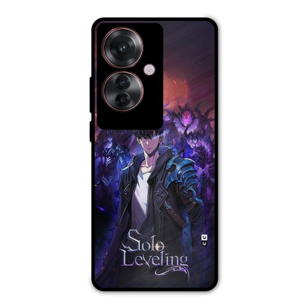 Jinwoo With Knights Metal Back Case for Oppo F25 Pro