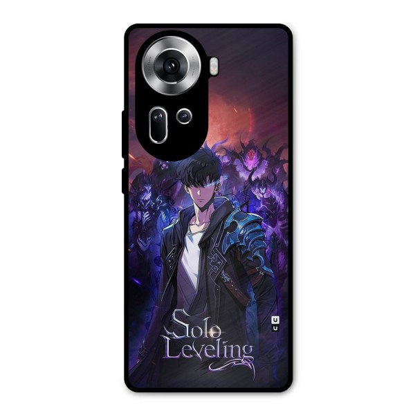 Jinwoo With Knights Metal Back Case for Oppo Reno11 5G