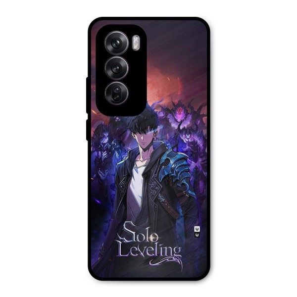 Jinwoo With Knights Metal Back Case for Oppo Reno12 Pro