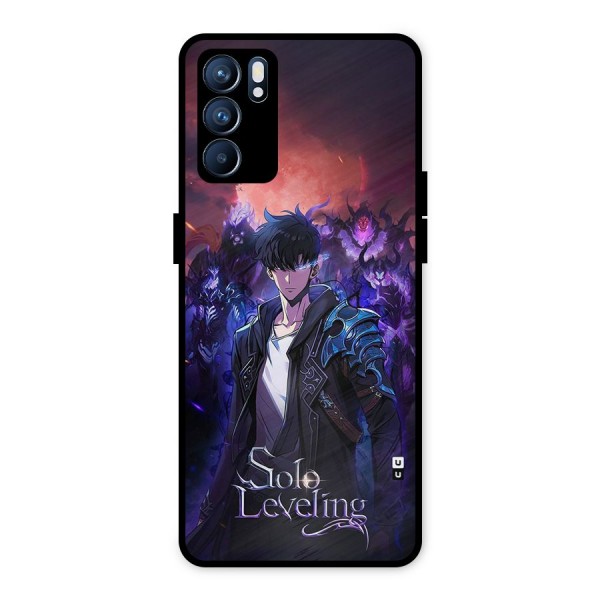 Jinwoo With Knights Metal Back Case for Oppo Reno6 5G