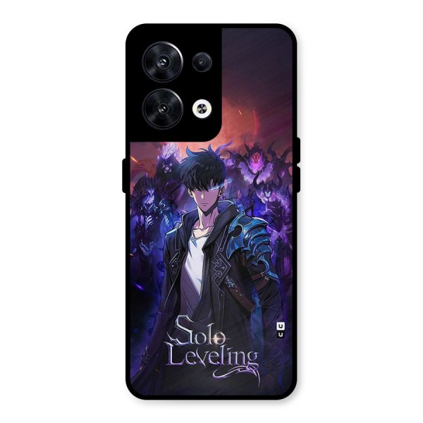 Jinwoo With Knights Metal Back Case for Oppo Reno8 5G