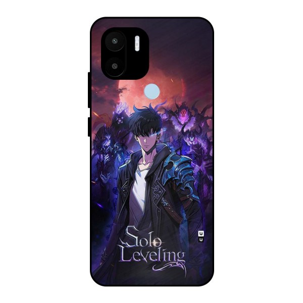 Jinwoo With Knights Metal Back Case for Redmi A2 Plus