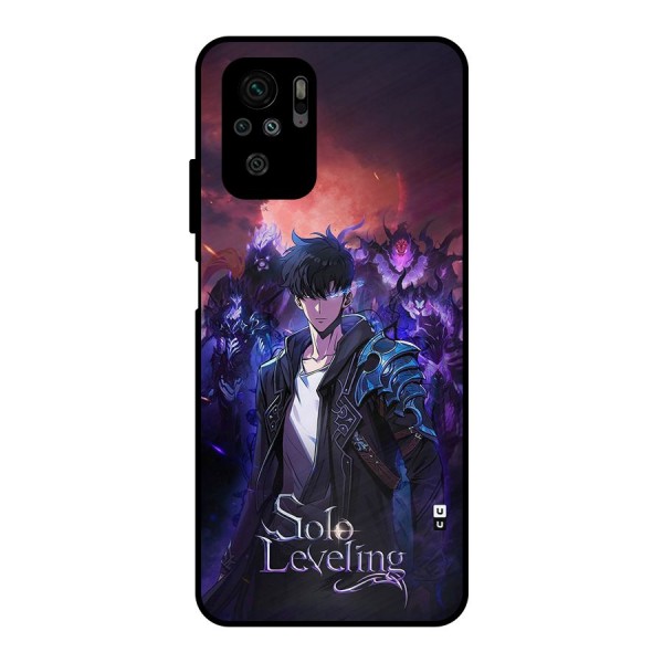 Jinwoo With Knights Metal Back Case for Redmi Note 10