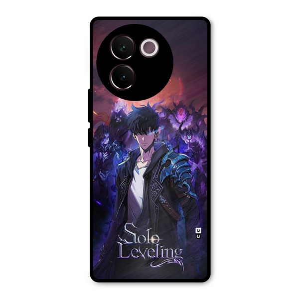 Jinwoo With Knights Metal Back Case for Vivo V30e