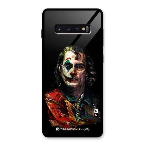 Joker Digital Art Glass Back Case for Galaxy S10 Plus