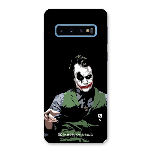 Joker Illustration Glass Back Case for Galaxy S10