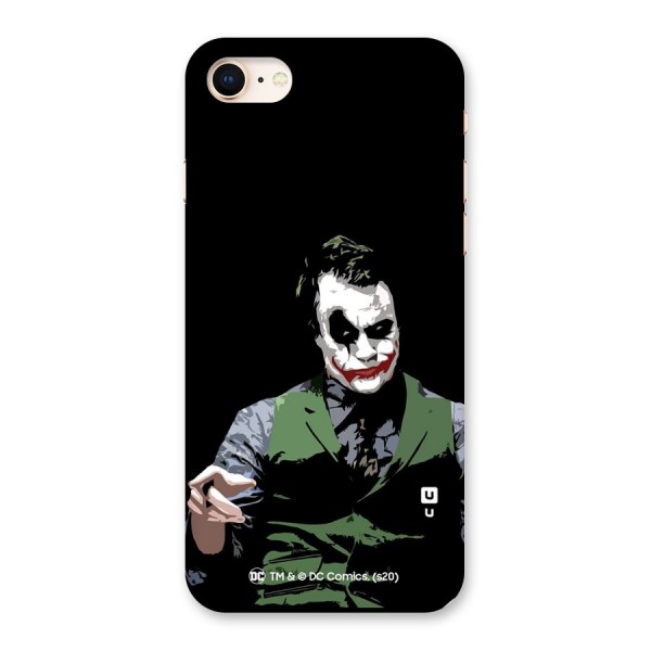 Joker Illustration Glass Back Case for iPhone 8