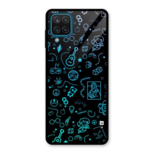 Joy Art Glass Back Case for Galaxy A12