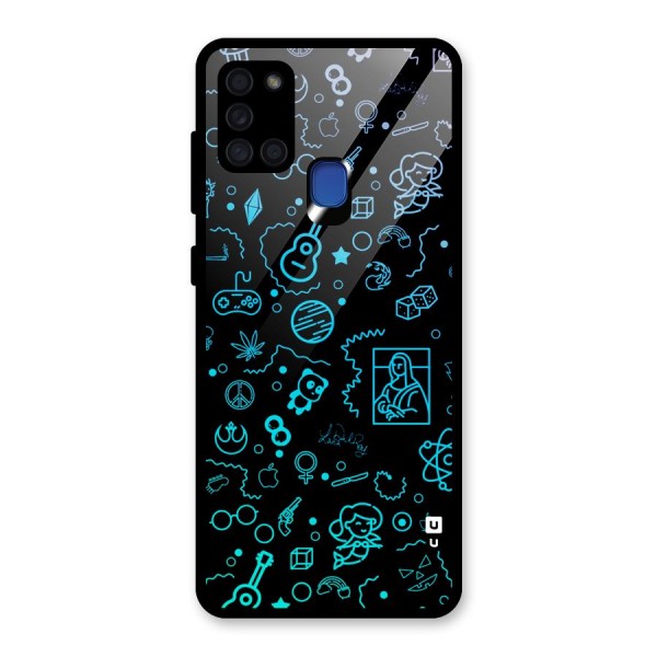 Joy Art Glass Back Case for Galaxy A21s