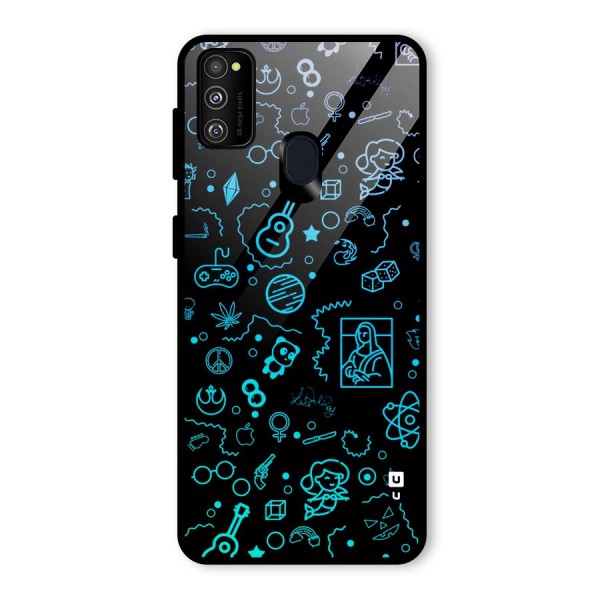 Joy Art Glass Back Case for Galaxy M21