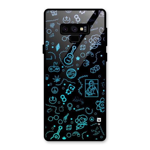 Joy Art Glass Back Case for Galaxy Note 9