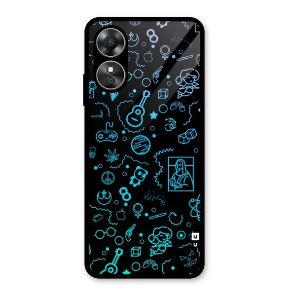 Joy Art Glass Back Case for Oppo A17