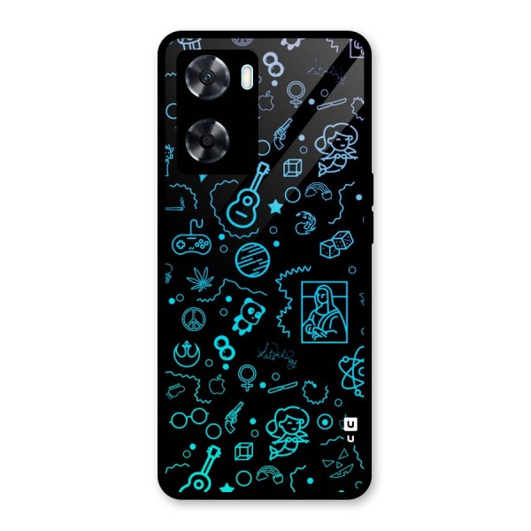 Joy Art Glass Back Case for Oppo A77s