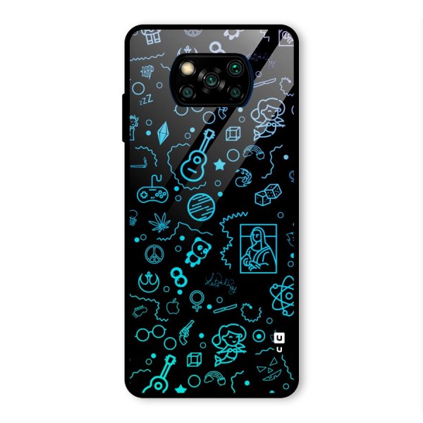 Joy Art Glass Back Case for Poco X3 Pro