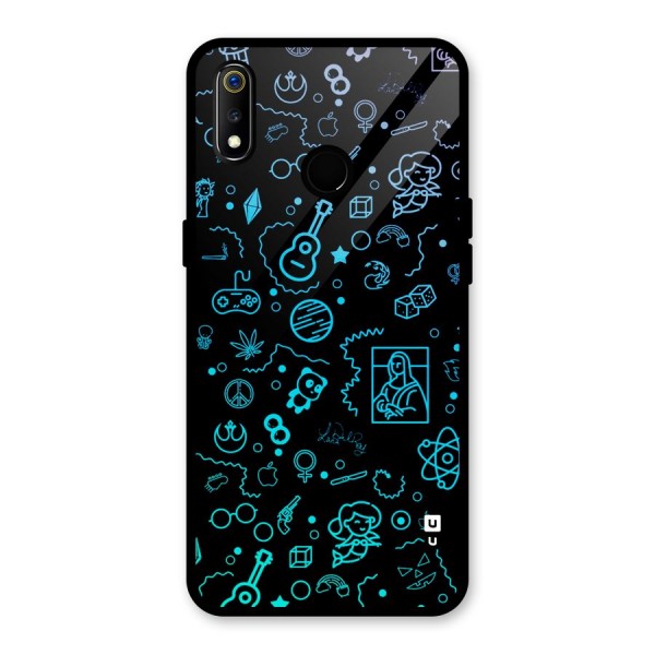 Joy Art Glass Back Case for Realme 3