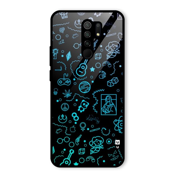 Joy Art Glass Back Case for Redmi 9 Prime