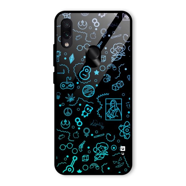 Joy Art Glass Back Case for Redmi Note 7