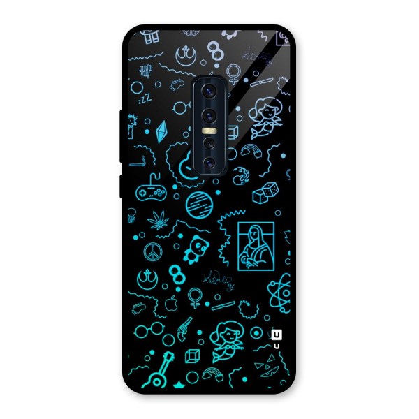 Joy Art Glass Back Case for Vivo V17 Pro