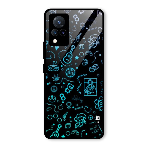 Joy Art Glass Back Case for Vivo V21 5G