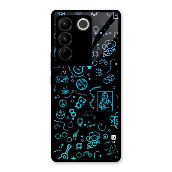 Joy Art Glass Back Case for Vivo V27