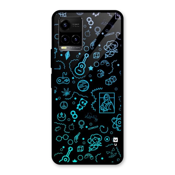 Joy Art Glass Back Case for Vivo Y21A