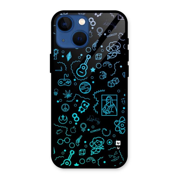 Joy Art Glass Back Case for iPhone 13 Mini