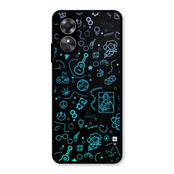 Joy Art Metal Back Case for Oppo A17