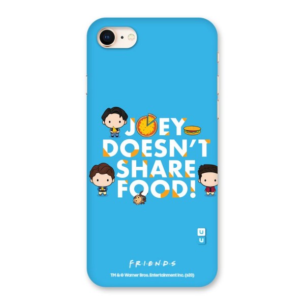 Joy Doesnt Share Food Glass Back Case for iPhone 8