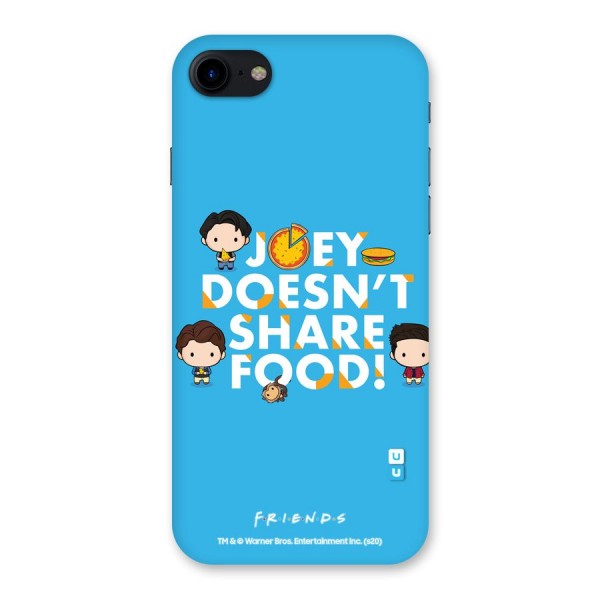 Joy Doesnt Share Food Glass Back Case for iPhone SE 2020