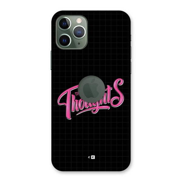 Joyful Thoughts Back Case for iPhone 11 Pro Logo Cut