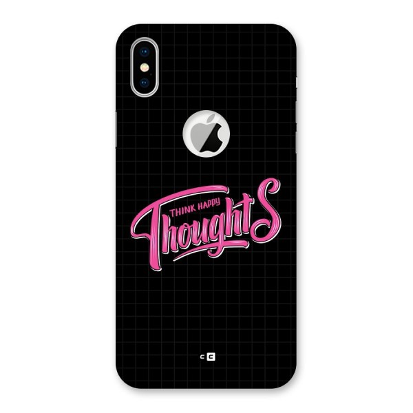 Joyful Thoughts Back Case for iPhone XS Logo Cut