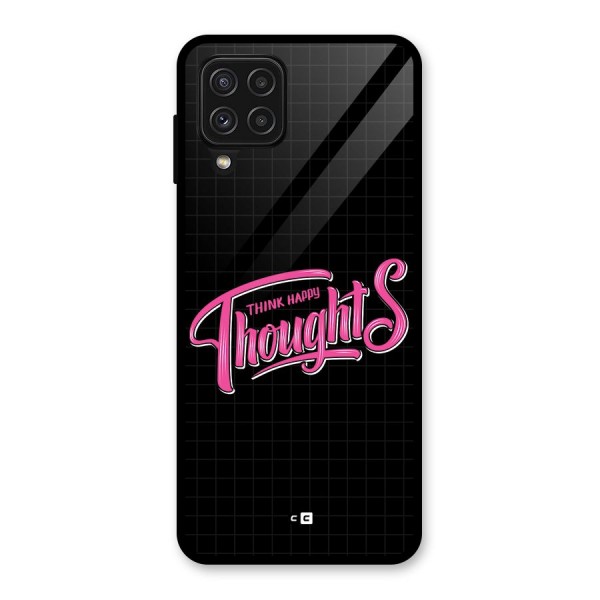 Joyful Thoughts Glass Back Case for Galaxy A22 4G