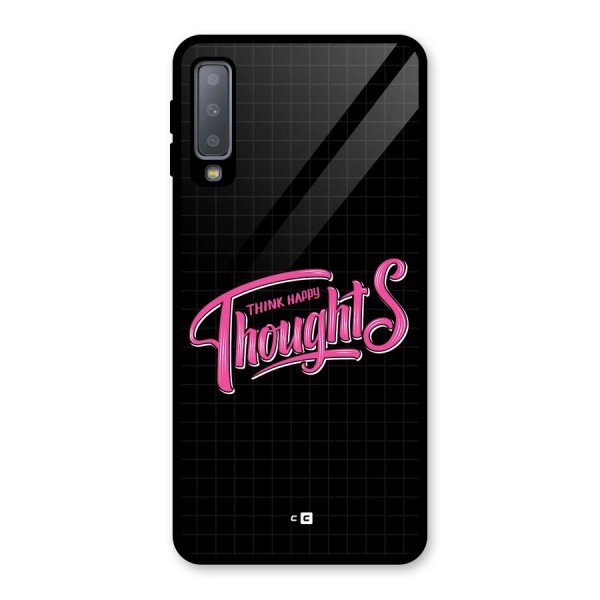 Joyful Thoughts Glass Back Case for Galaxy A7 (2018)