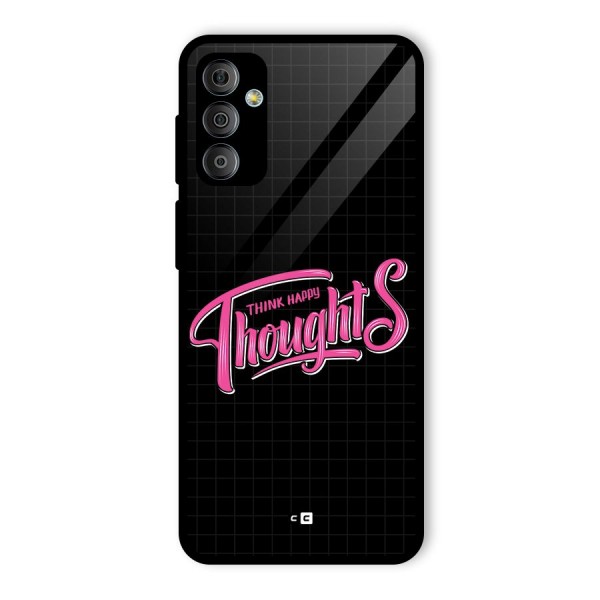 Joyful Thoughts Glass Back Case for Galaxy F23