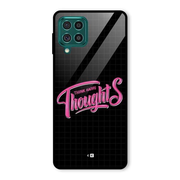 Joyful Thoughts Glass Back Case for Galaxy F62