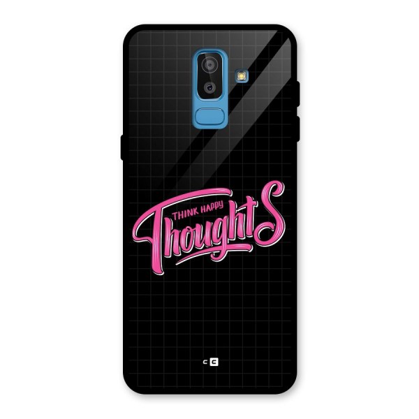 Joyful Thoughts Glass Back Case for Galaxy J8