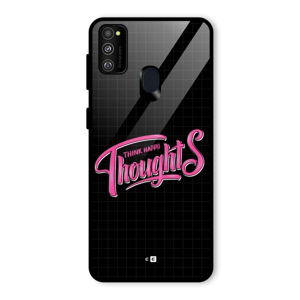 Joyful Thoughts Glass Back Case for Galaxy M21